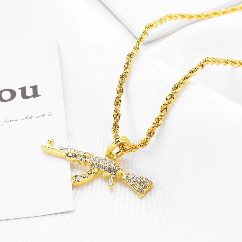 Украшение Стразы в стиле хип хоп украшенное камнями золотого и серебряного цвета