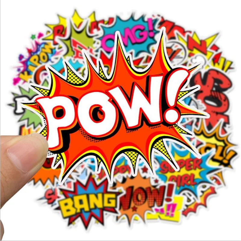 50PCS Cartoon english alphabet Sticker Waterproof for Laptop Skateboard Suitcase Guitar Furniture Decal DIY Toy | Дом и сад