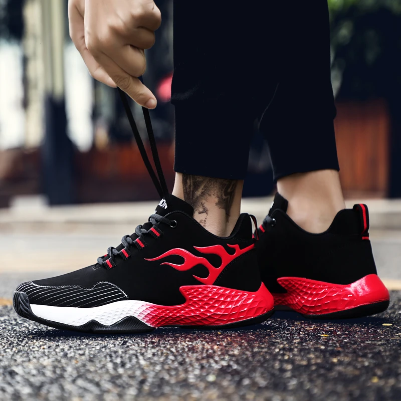 Мужская баскетбольная обувь Спортивная для мужчин Кроссовки с круглым носком