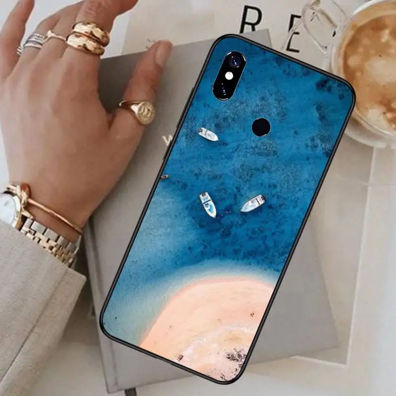 

Ocean Beach Waves Phone Case For Xiaomi Redmi note 7 8 9 t max3 s 10 pro lite luxury funda coque shell cover