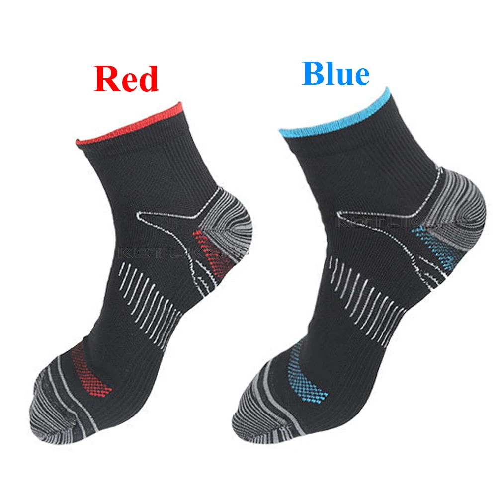 KOTKIKOFF Compression Socks Athletic Medical For Men & Women Ankle Non-Slid Socks Cotton Mesh Top Plantar Fasciitis Insert Socks