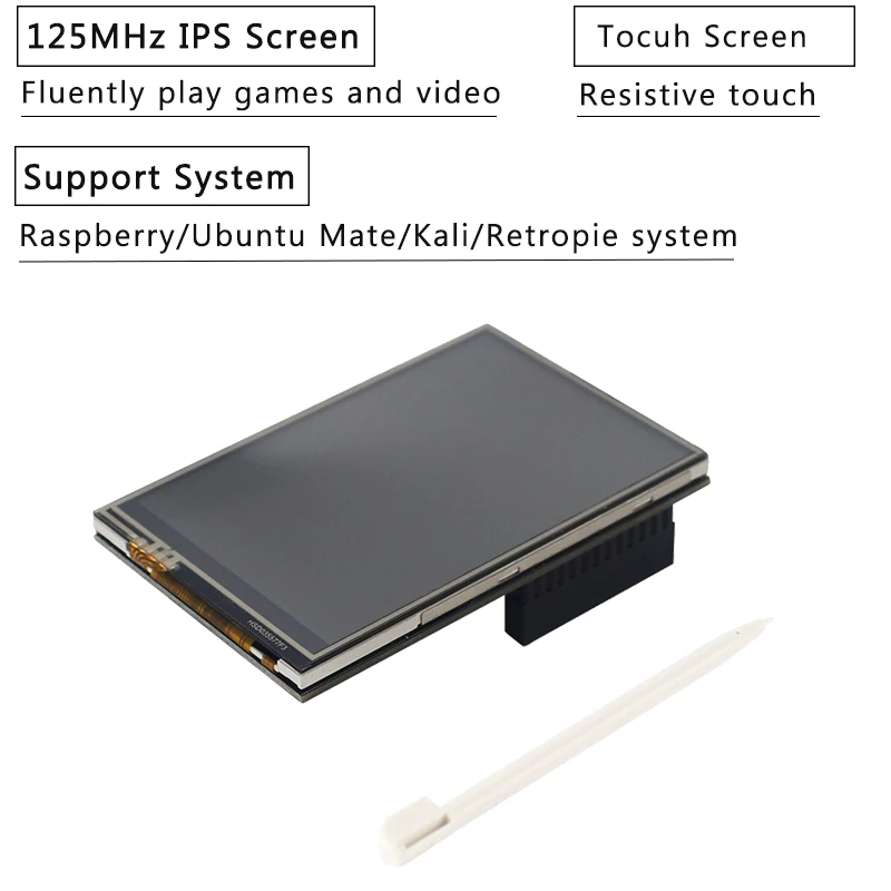 4 дюйма 3 5 дюймов сенсорный экран Экран для Raspberry Pi 4B/3B +/3B 125 МГц SPI ЖК дисплей