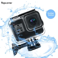 waterproof housing case for gopro hero 8 black 60m diving snorkeling protective underwater dive cover for go pro 8 accessories