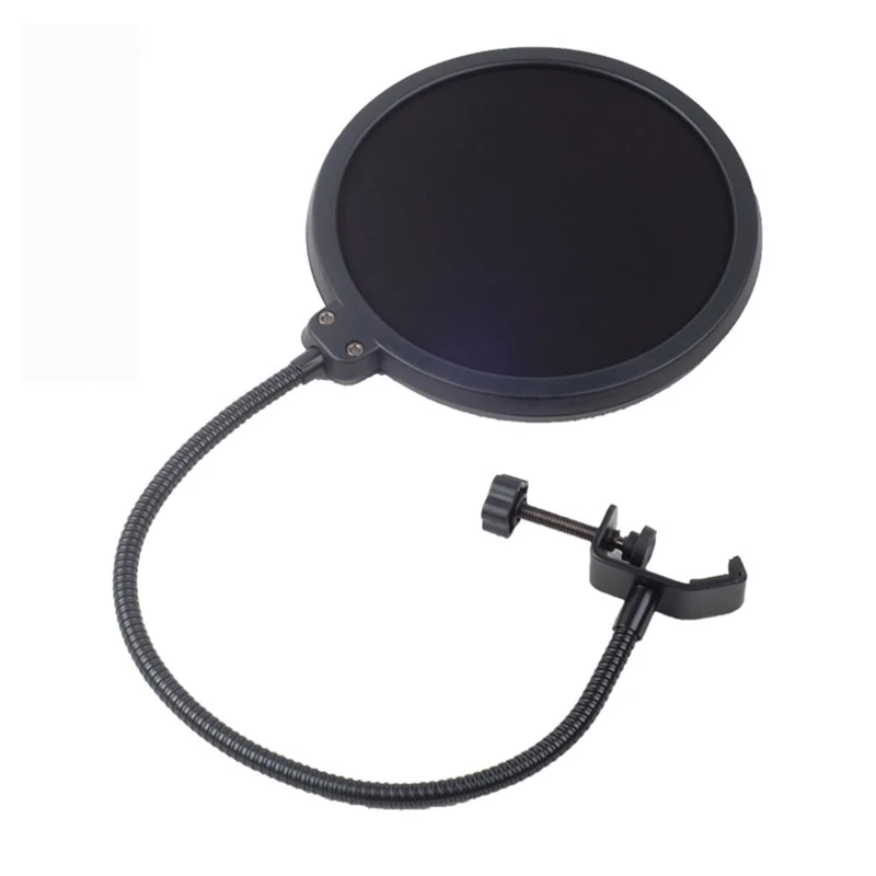 Double Layer Studio Microphone Flexible Wind Screen Sound Filter for Broadcast Karaoke youtube Podcast Recording Accessories