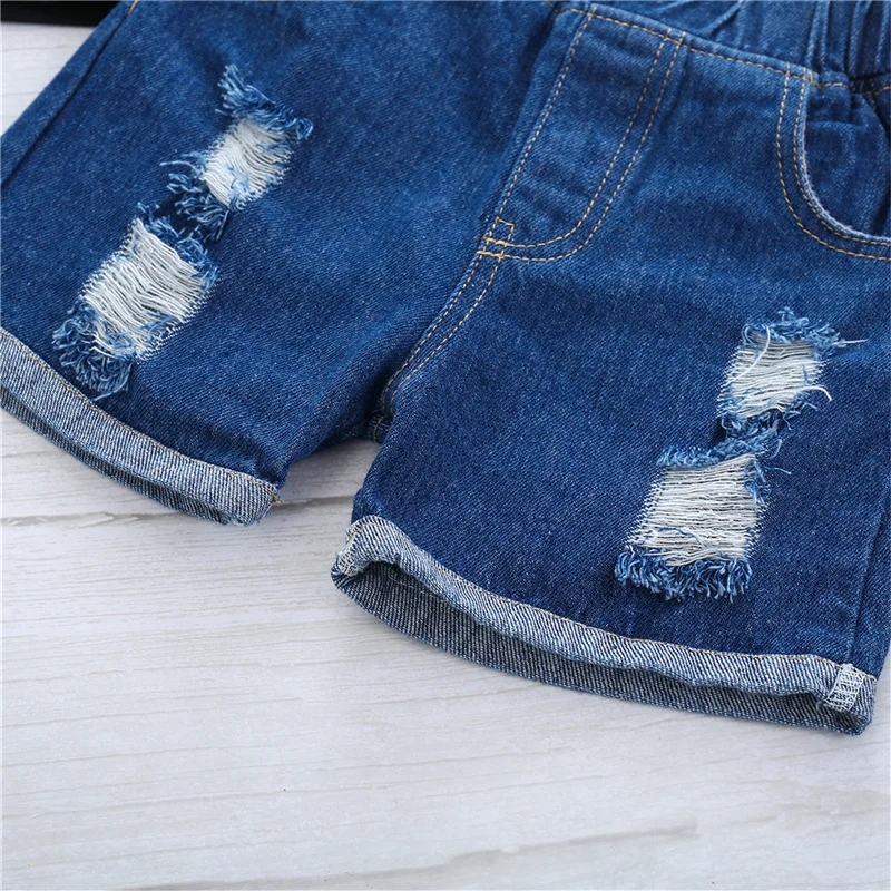 2 шт. Детские комплекты одежды для девочек летняя детская одежда с цветочным