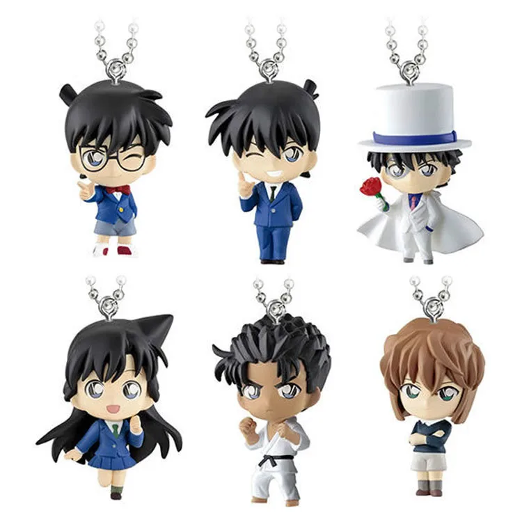 Новинка подвижный ремень Detective Conan 2019 Полный Набор фигурок (6) Gashapon коллекционные