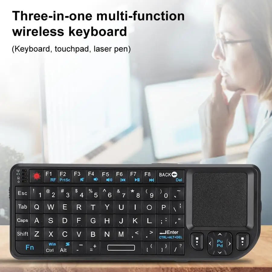 UKB 100 RF USB карманная мини беспроводная клавиатура для Windows 2000 / XP Vista 7 OS 10.x