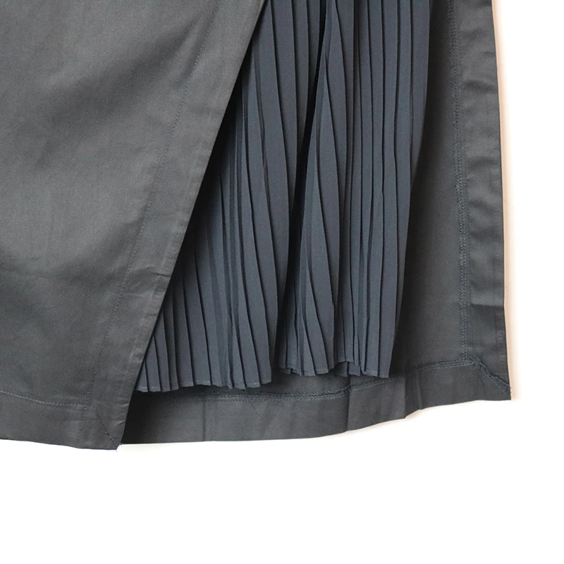 

High Elastic Waist Irregular Spliced Chiffon Half-Body Skirt Women Fashion Tide New Spring Summer 2021
