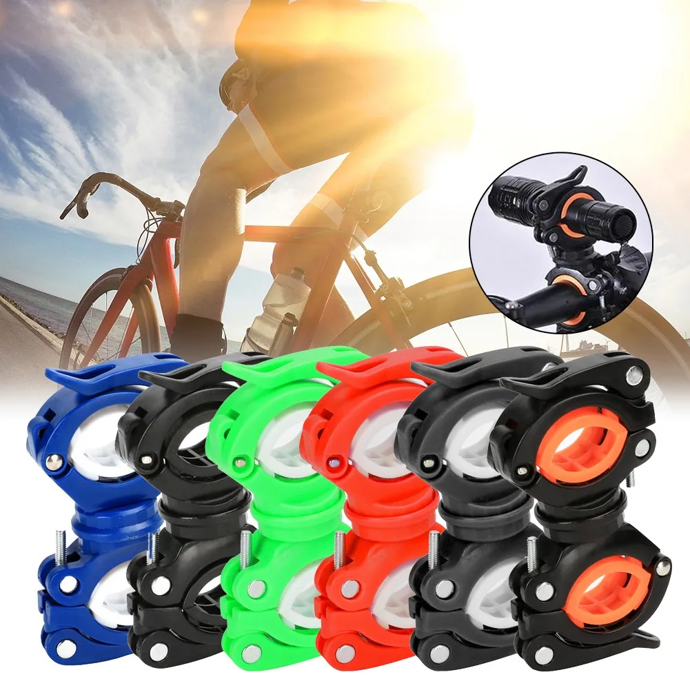

360° Rotation Light Cycling Bicycle Accessories Bicycle Lights Holder Bicycle Lashlight Torch Bike Mount Bracket Clip
