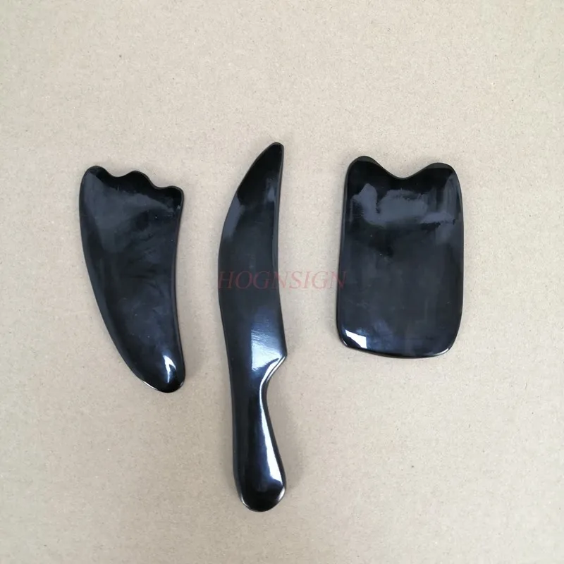 Гуаша Рог натуральные бычьи рожки Массажная тарелка для спины лица тела