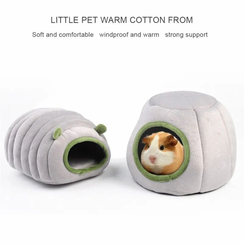 

Small Pet Cage for Hamster Accessories Pet Bed Mouse Cotton House Small Animal Nest Winter Warm For Hamster/Rodent/Guinea Pig