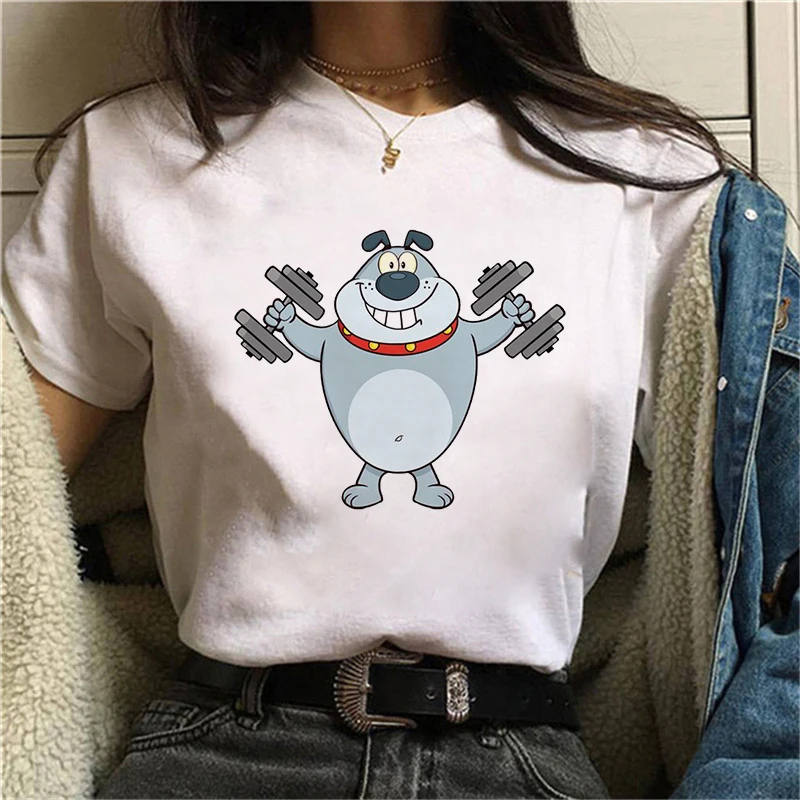 

kawaii Dogs street t-shirt fashion cartoon dog Harajuku Graphic T-shirt Aesthetic Shirt Womens Basic Casual Tshirts Tops