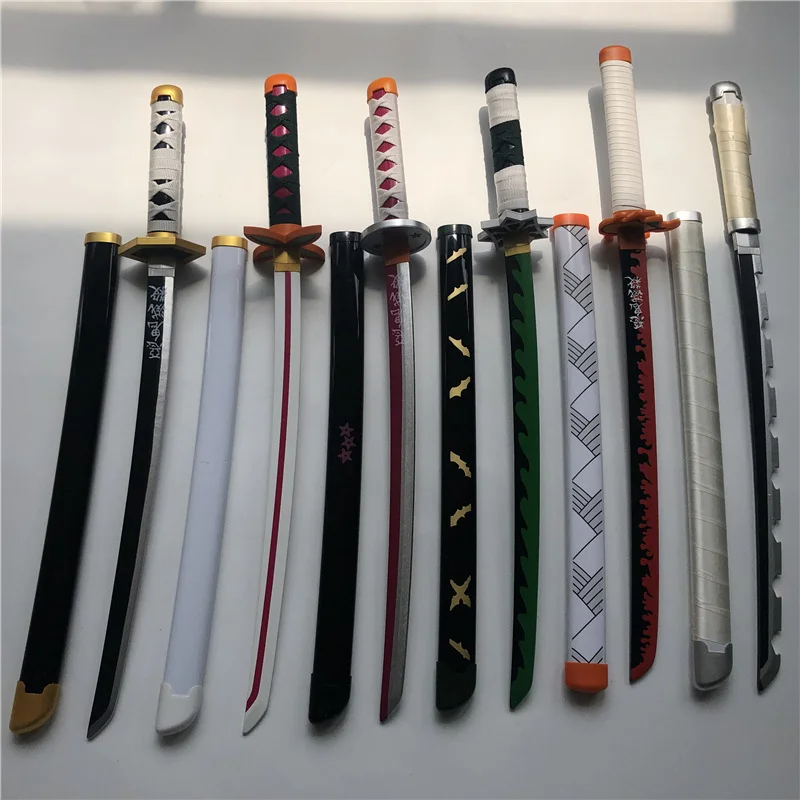 Kimetsu no Yaiba меч оружие убийца демонов Agatsuma Zenitsu Kochou Shinobu косплей ниндзя нож Дерево