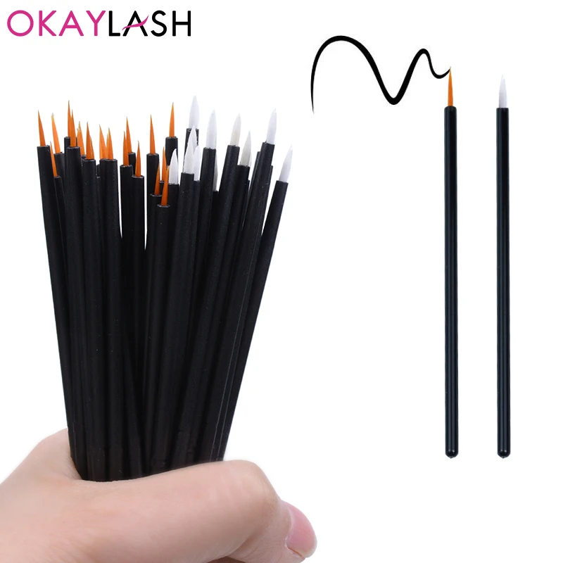 Одноразовые кисти для макияжа OKAYLASH 50 шт./лот профессиональные аппликаторы