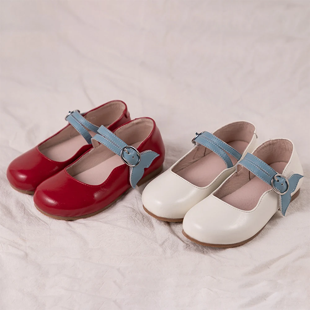 

Genuine Leather New Girls Mary Jane Soft Bottom Non-slip Cowhide Princess Shoes In Children's Leather Student Shoes 2021 Autumn