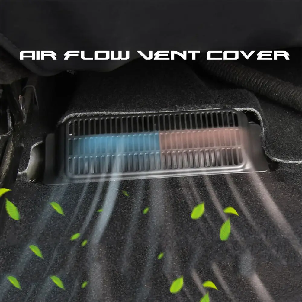 2 шт. крышка автомобильного воздушного выхода для Tesla Model 3 2017 2020 под сиденье