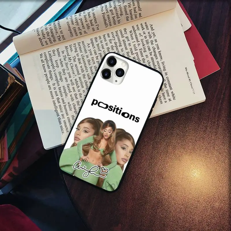 

Ariana Grande Positions Phone Case for iPhone 11 12 pro XS MAX 8 7 6 6S Plus X 5S SE 2020 XR Soft silicone Cover Funda Shell