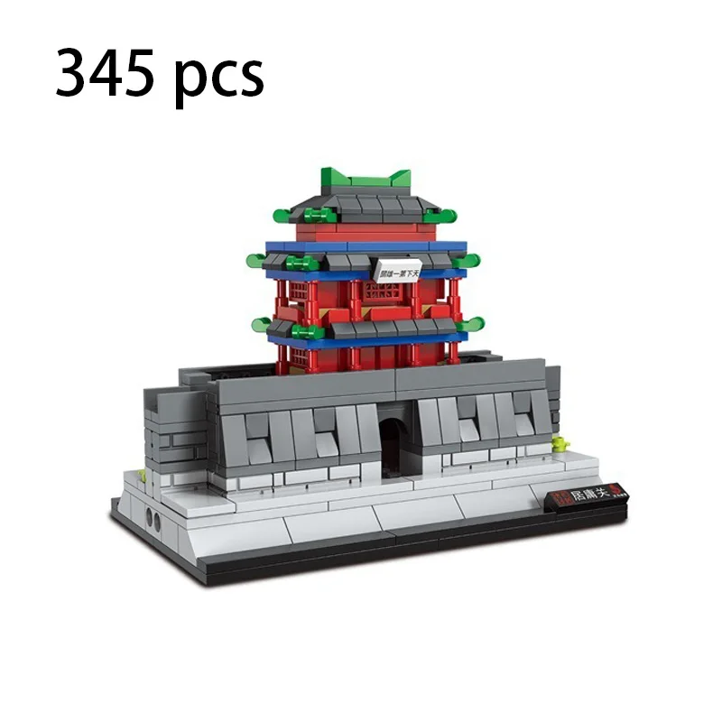 Китайская архитектурная архитектура наборы строительных блоков кирпичи в