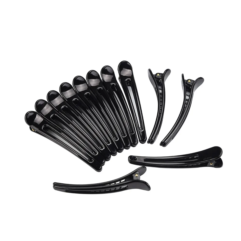 12 шт. разноцветные пластиковые заколки для волос в виде утки аксессуары черный