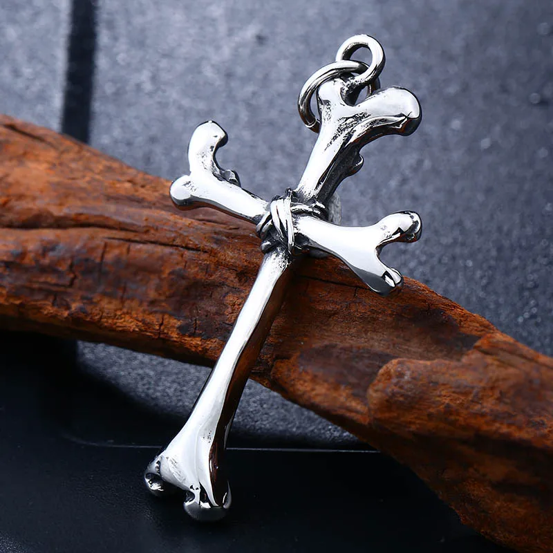 Ожерелье с подвеской из нержавеющей стали в стиле панк для мужчин и женщин