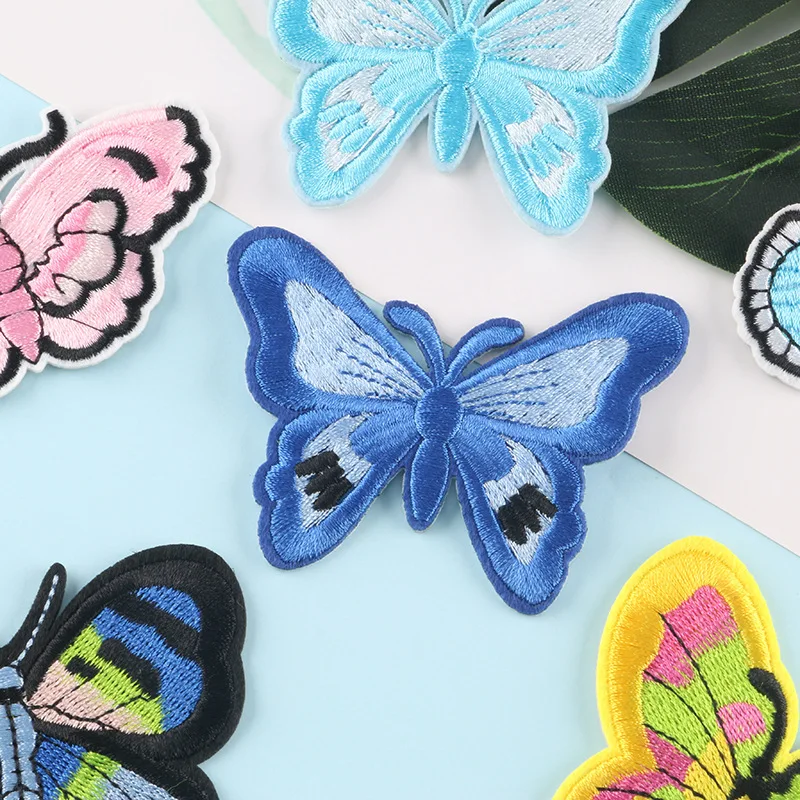 Мультяшная бабочка одежда вышивка аппликация сделай сам шитье декоративные