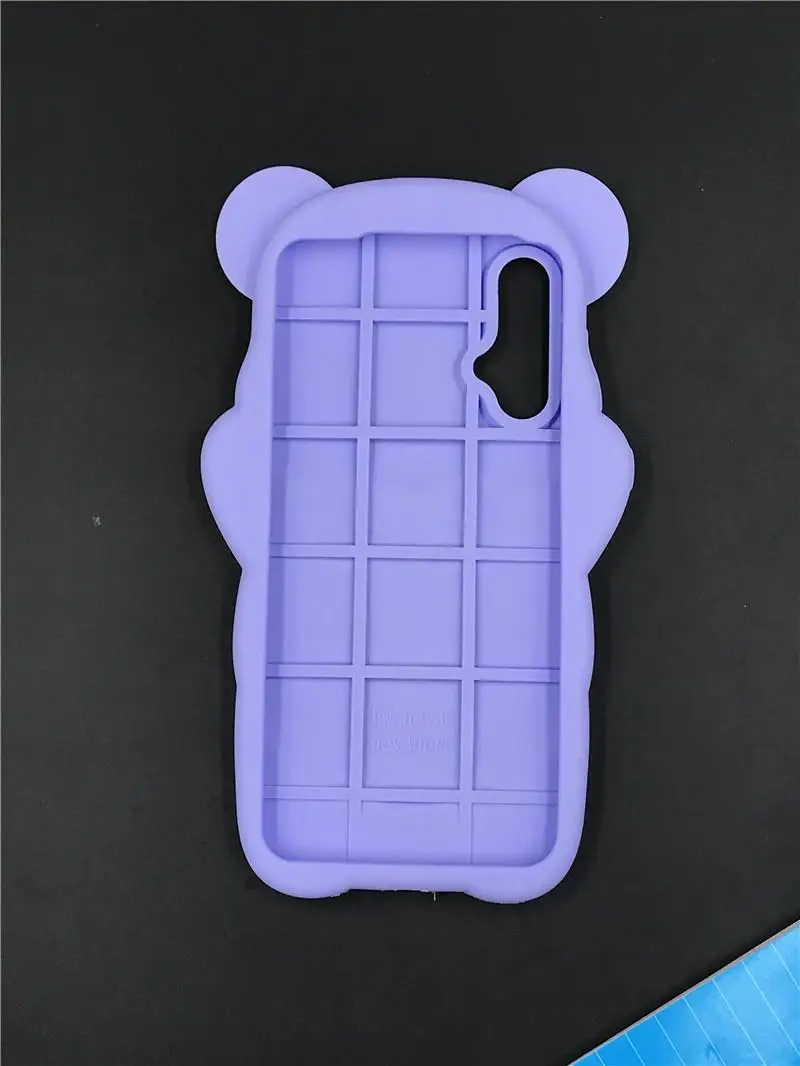 

For Huawei Honor 20 New 3D Cartoon Kawaii Bow Tie Bear Soft silicone Phone Cover Case For Huawei Honor 20 Phone Case