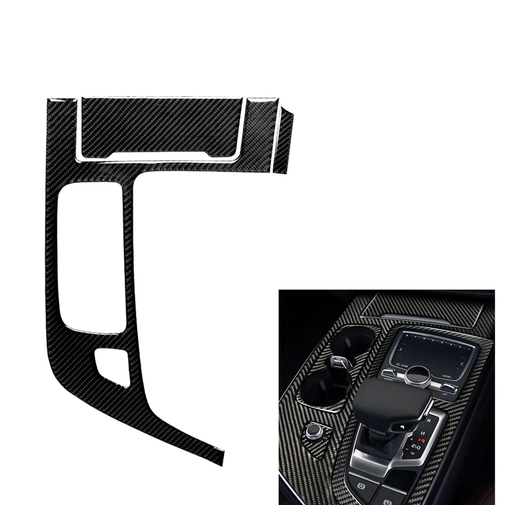 

Gear Shift Box Panel Cover Frame Trim For Audi Q7 SQ7 (4M) 2016-2019 Carbon Fiber Center Sticker Strip Left/Right Hand Drive Car