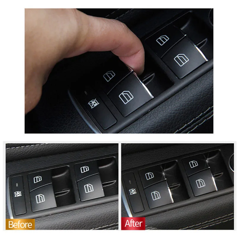Сменная Кнопка стикер Запчасти для Mercedes/Benz E W212 C W204 GLK X204 ML GL W166 X166|Лепнина
