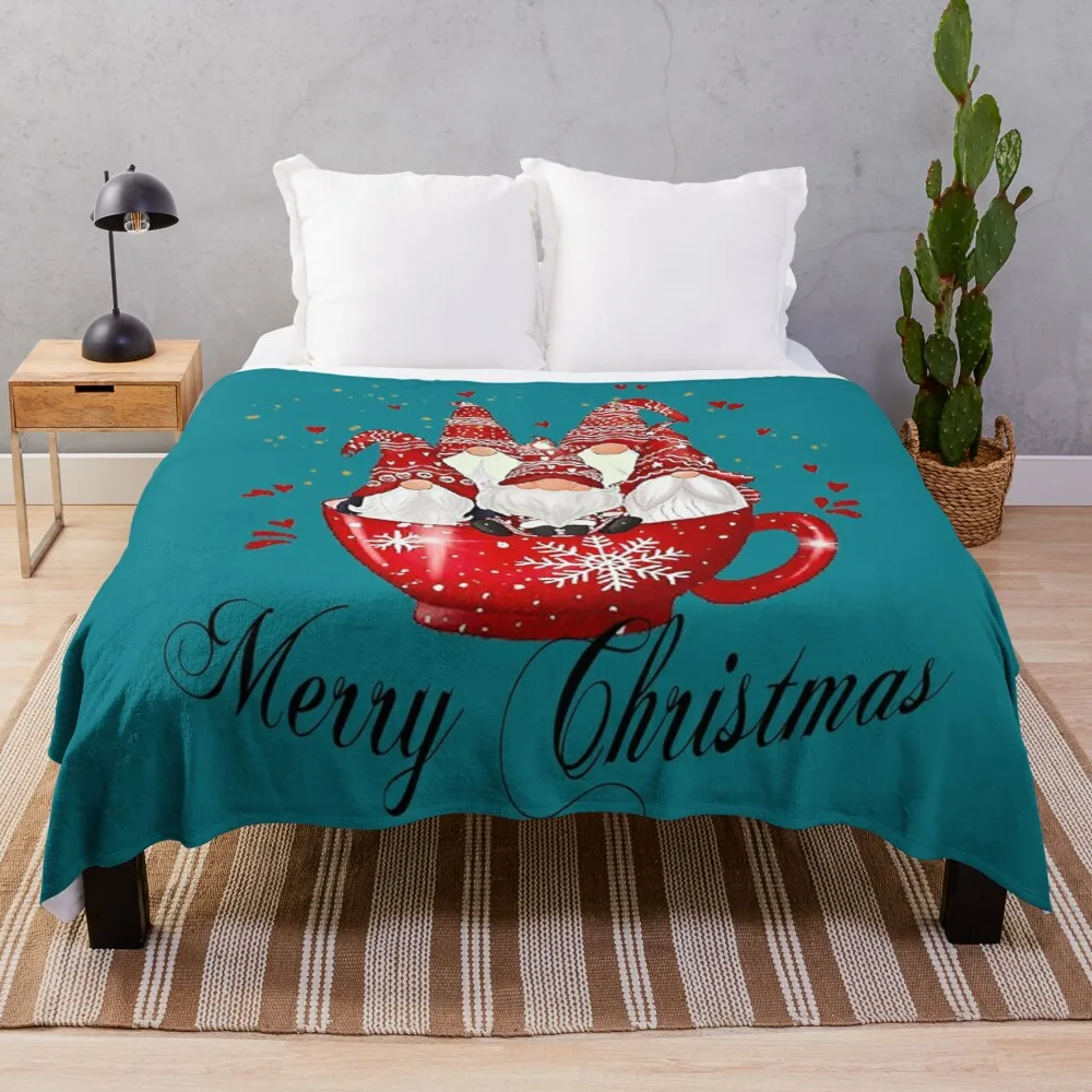 

Рождественское забавное одеяло гномов, теплое уютное одеяло с буквами, одеяло с принтом на заказ, шерпа, одеяло для дивана, тонкое одеяло