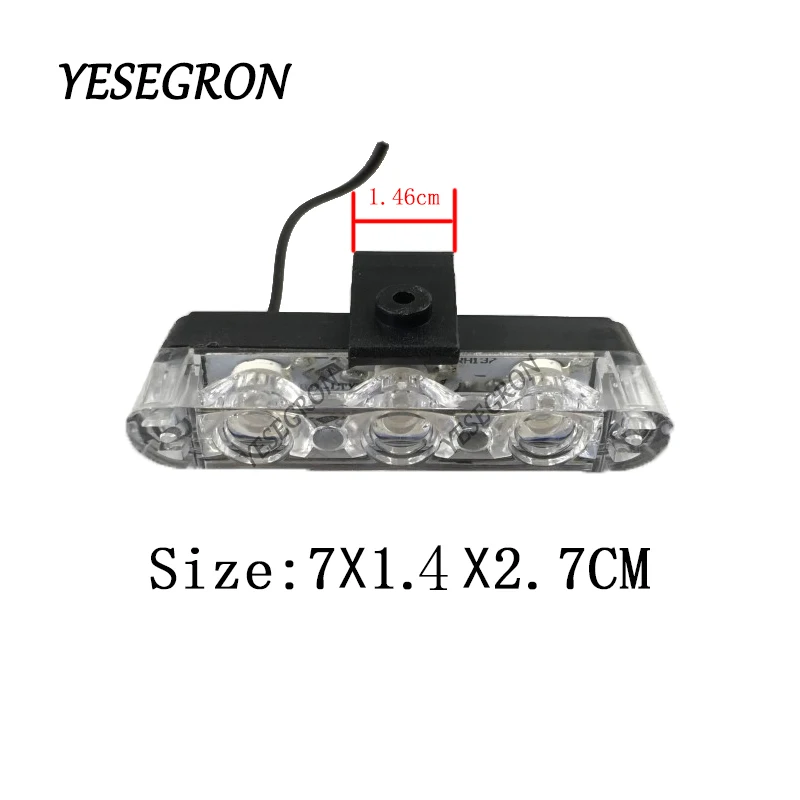 2x3 светодиодный полиции светильник s мерцающий на машине Аварийные огни для всех