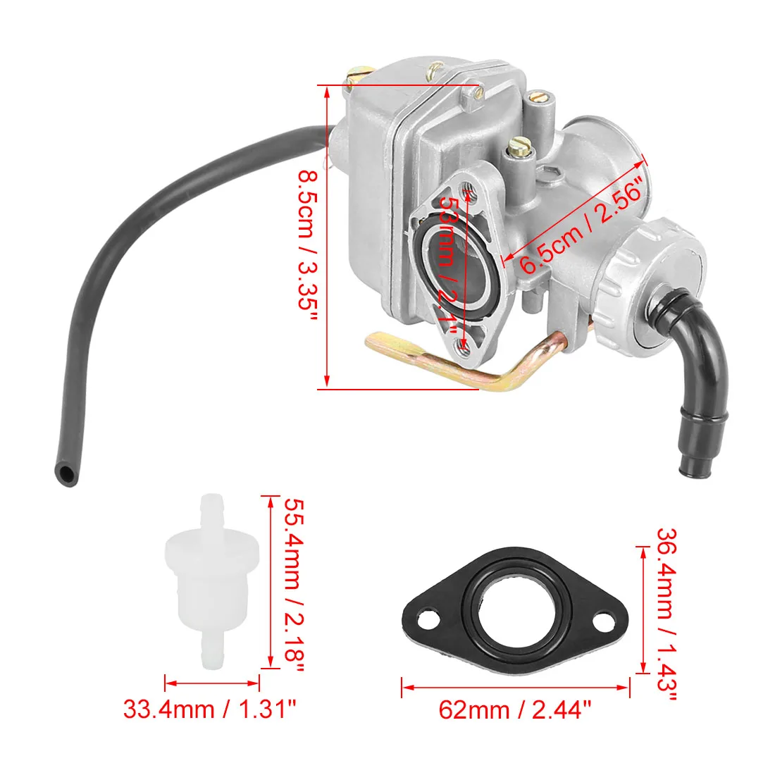 X Autohaux абсолютно новый мотоцикл двигатель скутер Карбюратор Carb Универсальная