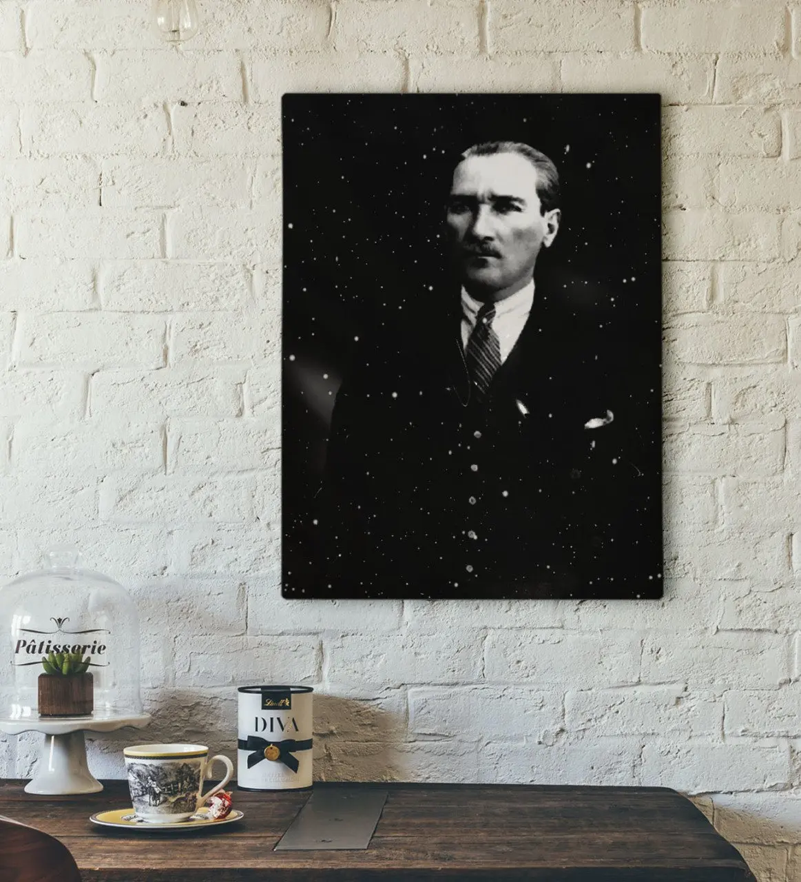 

BK Home Ataturk Designed Canvas Tablo-40 Modern Useful High Quality Reliable Wall Decoration Gift Design Simple Vicinity