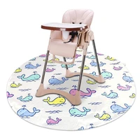 baby feeding high chair splash round mat anti slip foldable washable waterproof floor protector for kids toddler