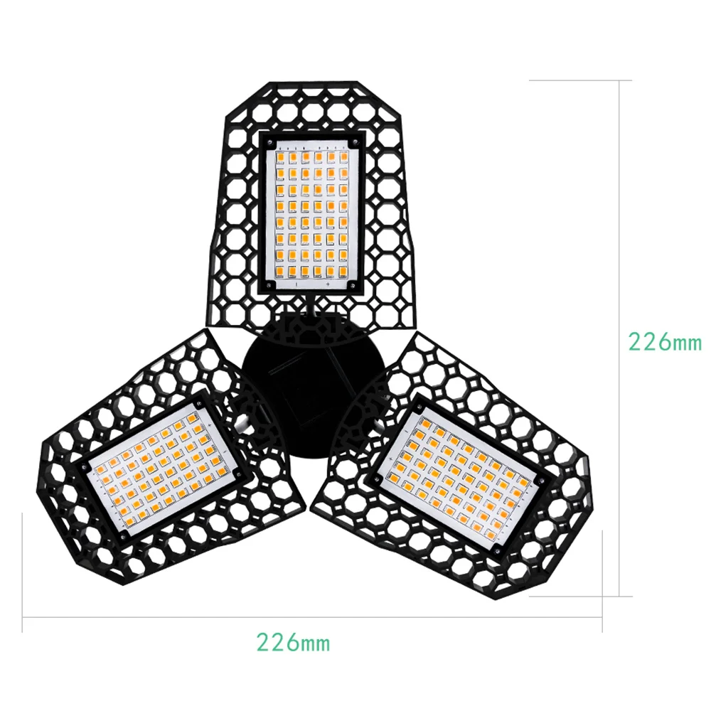 

1PC Deformable LED Bright Home Workshop Garage Folding Lamps 22.6*22.6*22.6CM