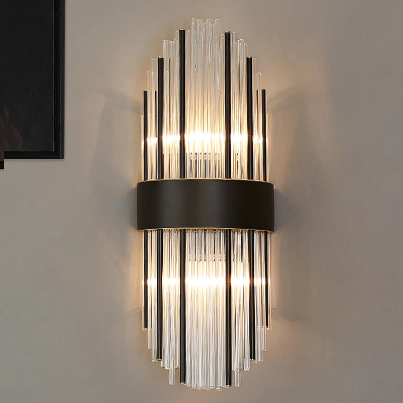 Минималистичная Хрустальная настенная лампа в стиле постмодерн креативный