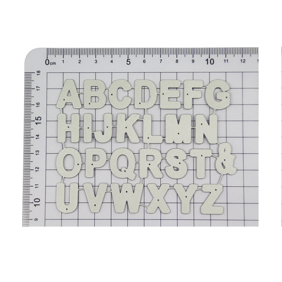 Алфавитные буквы вырубные штампы искусственная кожа бумажная карта тиснение
