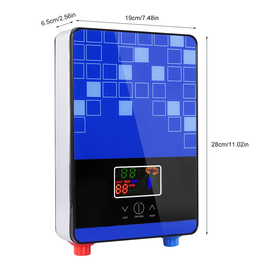 6500 в Вт безрезервуарный мгновенный Электрический водонагреватель для дома