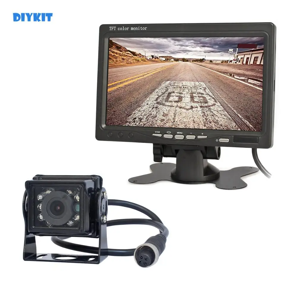 Резервный автомобильный монитор DIYKIT 12 24 В постоянного тока 7 дюймовый TFT ЖК