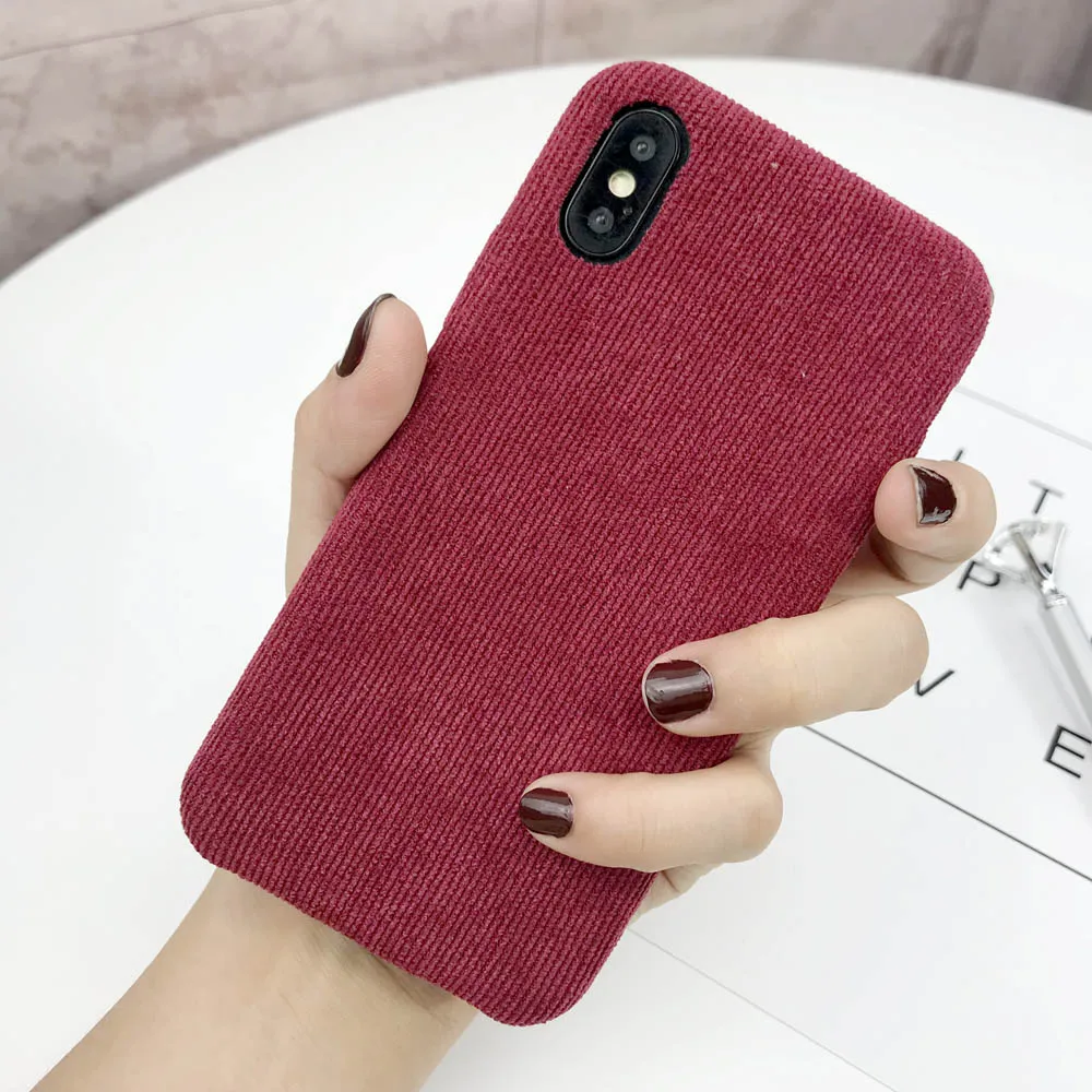 2 Вельветовый мягкий чехол для iphone X 7 8 Plus, чехол для iphone 11 Pro X XS Max XR 8 7 6 6S Plus, чехол, ультратонкий задний Чехол для телефона s - Цвет: 2