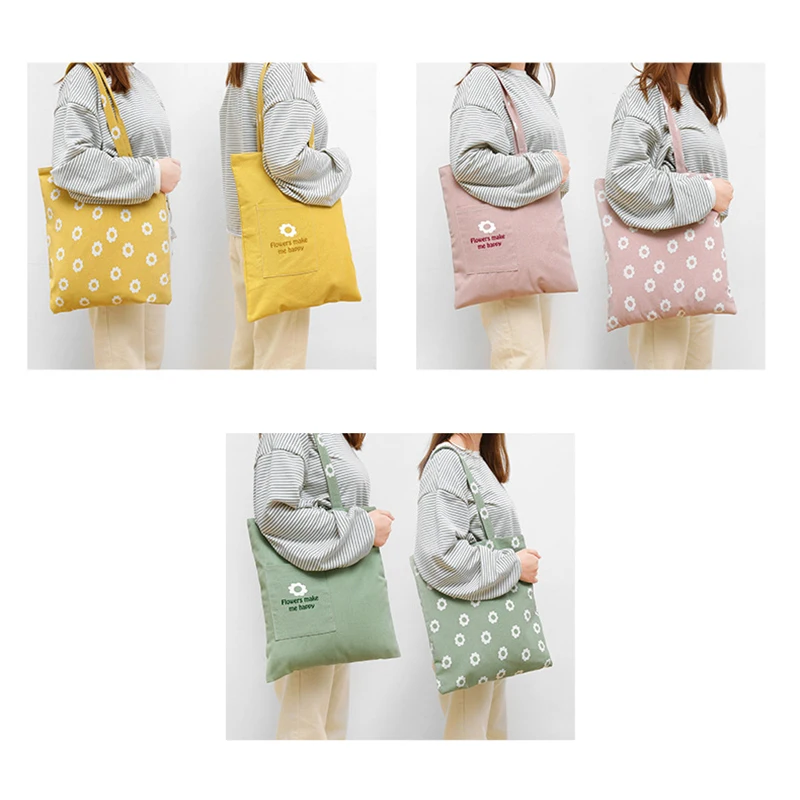 

Double-Sided Dual-Purpose Handbag Cotton and Linen Pocket Handbag Shopping Bag Storage Bag Sundries Bag STSF666