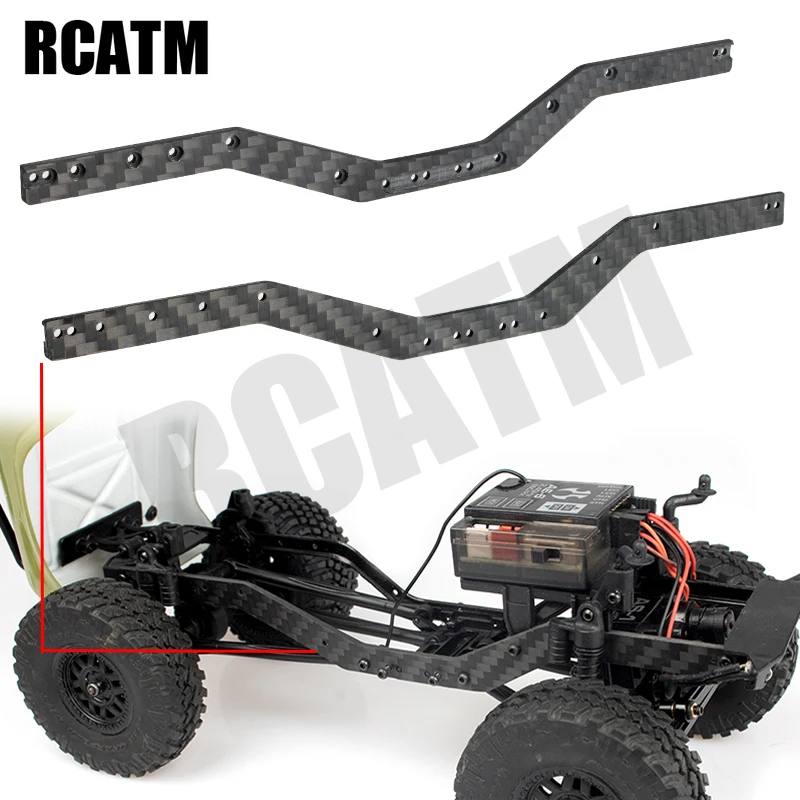 

1:24 Remote Control Car Carbon Fiber Beam Frame for 1/24 RC Axial SCX24 90081 Upgrade Accessories