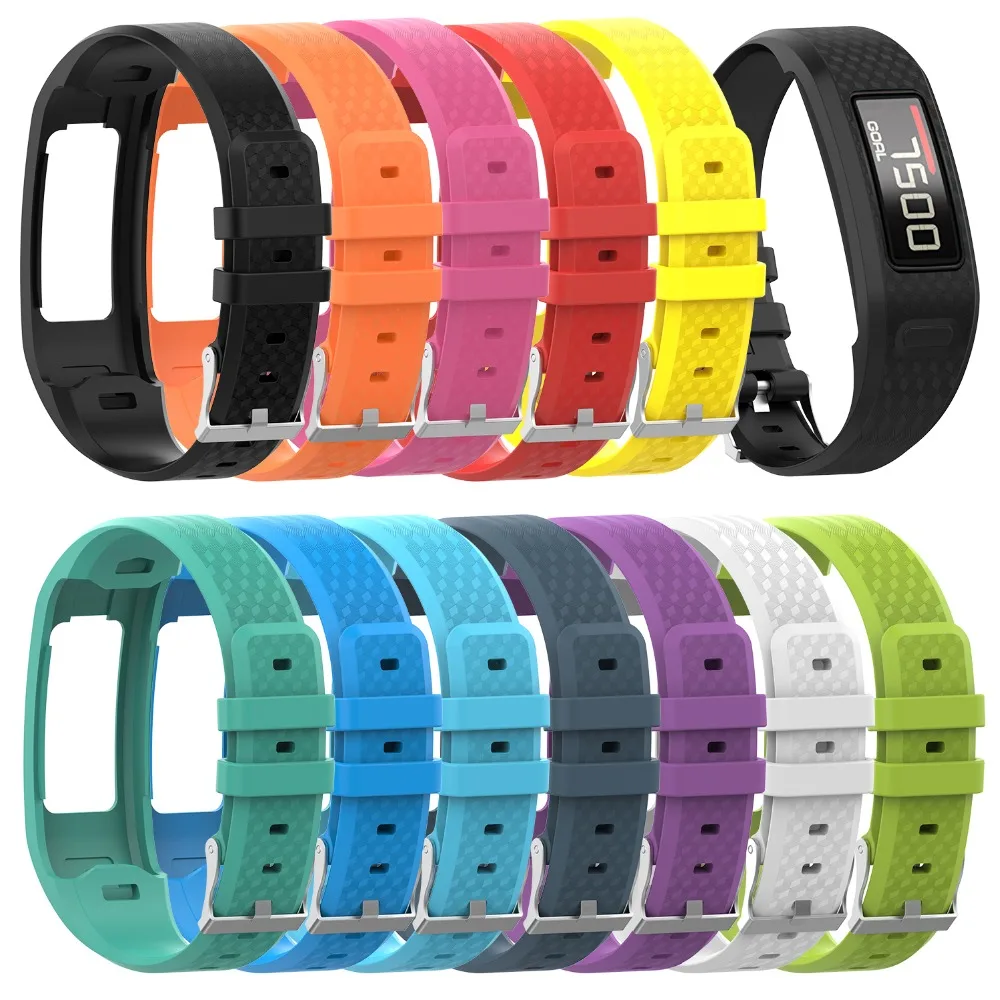 

Pop Comfortable Silicone Wrist Band For Garmin Vivofit 1 Smart Watch For Replacement Watch Strap With Clasp For Garmin Vivofit 2