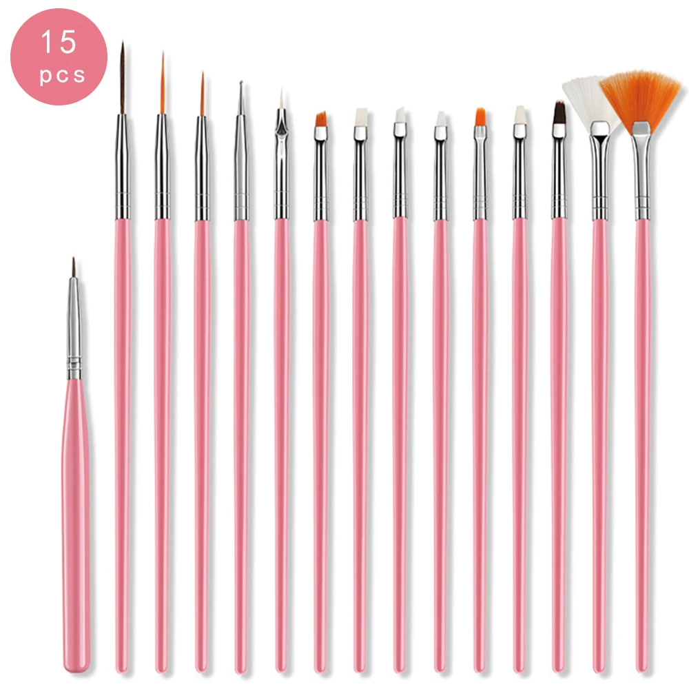 Набор кистей для ногтей Mobray 15 шт./лот УФ гель набор цветок Кристалл Рисование