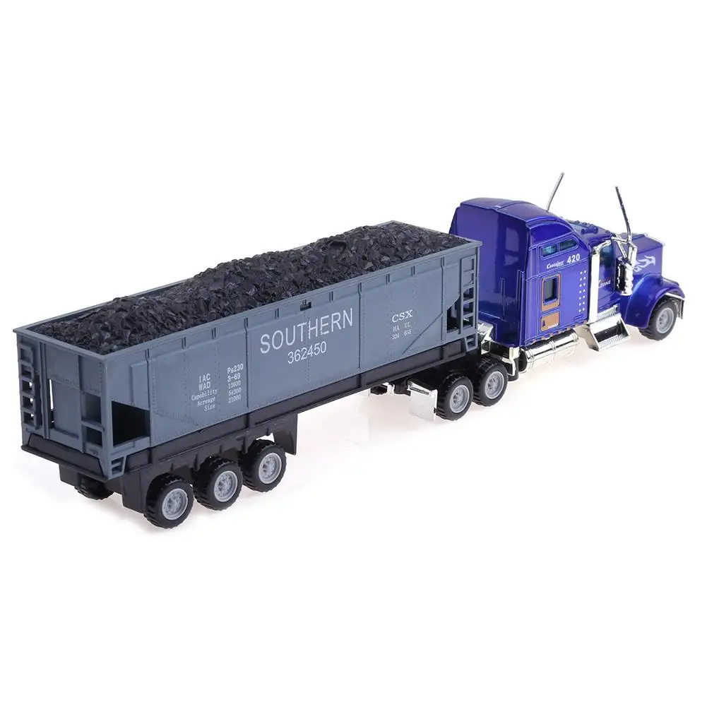 

Pull Back Alloy Super Truck Kids Toy 1:65 Alloy Truck Metal Car Toy American Transporter Auto Transporter Toys Model Car Toys