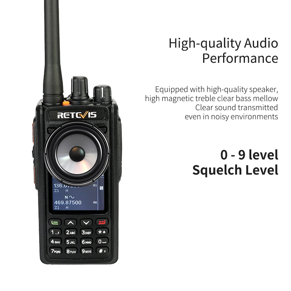 2 шт. Retevis RT52 Цифровой Dual Band gps DMR радио портативная рация VHF UHF Dual PTT до 4000 Каналы радиолюбителей КВ трансивер