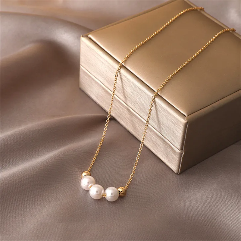 Модное Новое геометрическое металлическое ожерелье со звездами и луной