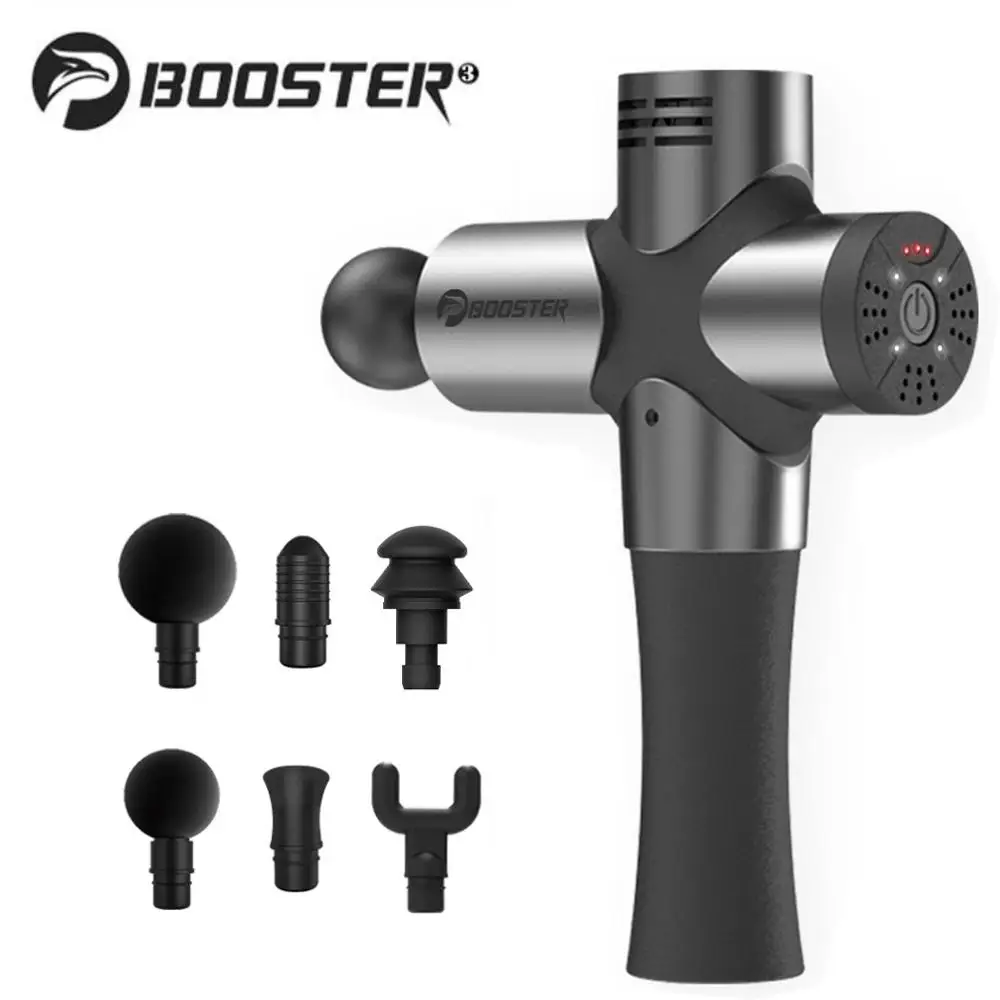 Ручной массажный пистолет Booster Pro 3 для глубоких тканей устройство массажа мышц с 6