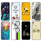 Черный чехол из ТПУ для Huawei Honor 8a Prime 8s Prime 9 Lite honor 9A 9C 9X Premium 9x Pro 9S, чехол для велосипеда с рисунком