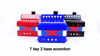 children 7 key 2 bass plastic button toy accordion for promotion