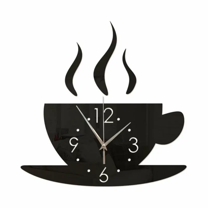 

1PC New 3D DIY Wall Clock Home Modern Decoration Crystal Mirror Vinyl Art Sticker Decal
